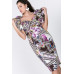 Puff Sleeve Bodycon Print Dress