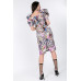 Puff Sleeve Bodycon Print Dress