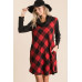 Buffalo Plaid Tartan Swing Dress