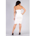 Sexy Spaghetti Strap Crossover Front Velvet Bodycon Dress