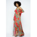 Venechia Print Tube Dress With Cardigan Set