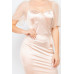 Lace Sleeves Back Zipped Mini Dress