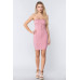 Strapless Button Down Mini Dress
