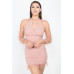 Pearl Trim Mesh Bodycon Dress
