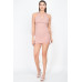 Pearl Trim Mesh Bodycon Dress