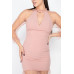Pearl Trim Mesh Bodycon Dress