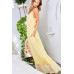 Adjustable Shoulder Strap Button Down Waist Elastic Bottom Contrast Lace Maxi Dress
