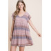 Cute And Flirty Floral Printed Babydoll Mini Dress
