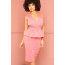 Shimmer Peplum Midi Dress