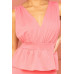 Shimmer Peplum Midi Dress