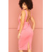 Shimmer Peplum Midi Dress