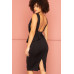 Shimmer Peplum Midi Dress