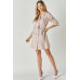Drop Shoulder With Saist Tie Belted Dress