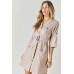 Drop Shoulder With Saist Tie Belted Dress