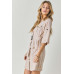 Drop Shoulder With Saist Tie Belted Dress