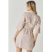 Drop Shoulder With Saist Tie Belted Dress