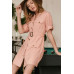 Drop Shoulder With Saist Tie Belted Dress