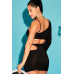 One Shoulder Waist Tie Mini Dress
