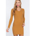Long Slv V-neck Sweater Mini Dress