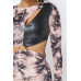 Tie Dye Long Sleeve Midi Dress