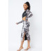 Tie Dye Long Sleeve Midi Dress