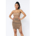 Spaghetti Strap Mesh Mini Dress