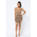 Spaghetti Strap Mesh Mini Dress