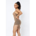 Spaghetti Strap Mesh Mini Dress