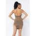 Spaghetti Strap Mesh Mini Dress