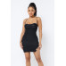 Spaghetti Strap Mesh Mini Dress