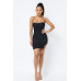 Spaghetti Strap Mesh Mini Dress