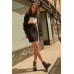 A Ribbed Knit Sweater Mini Dress