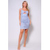 Spaghetti Strap Twist Front Cutout Floral Ruched Mini Dress