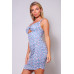 Spaghetti Strap Twist Front Cutout Floral Ruched Mini Dress