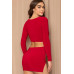 Metal Ring With Cutout Detailed Mini Dress
