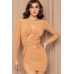 Metal Ring With Cutout Detailed Mini Dress