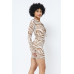 Printed Mesh Dress