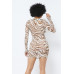 Printed Mesh Dress