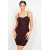 Sleeveless Sparkle Honeycomb Bodycon Dress