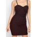 Sleeveless Sparkle Honeycomb Bodycon Dress