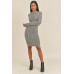 Long Sleeve Stripe Print Midi Dress