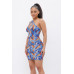 Printed One Shoulder Mini Dress