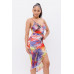 Printed Mesh Dress
