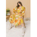 A Printed Woven Midi Dress