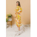 A Printed Woven Midi Dress