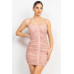 Hook & Eye Ruched Cami Mini Dress