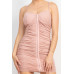Hook & Eye Ruched Cami Mini Dress
