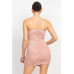 Hook & Eye Ruched Cami Mini Dress