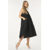 Sleeveless Basic Stretch Poplin Dress With Layers