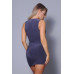 Sexy, Sleeveless Ruching All Over Mini Dress